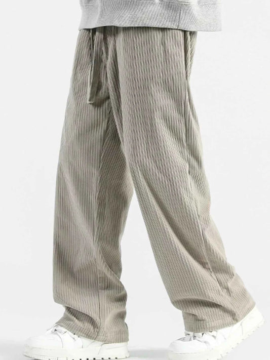 TEEK - Mens Plus Size Casual Drawstring Wide Leg Pants PANTS TEEK Trend