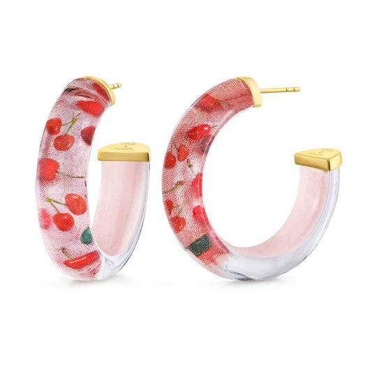 TEEK - Cherry on Top Illusion Hoop Earrings JEWELRY TEEK GNH