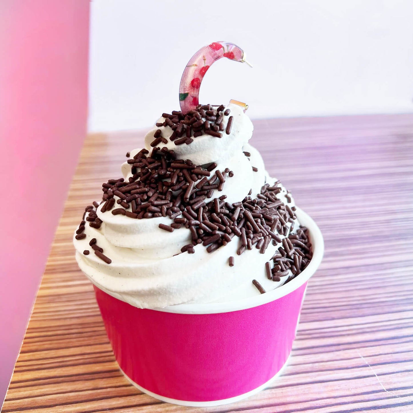 TEEK - Cherry on Top Illusion Hoop Earrings JEWELRY TEEK GNH