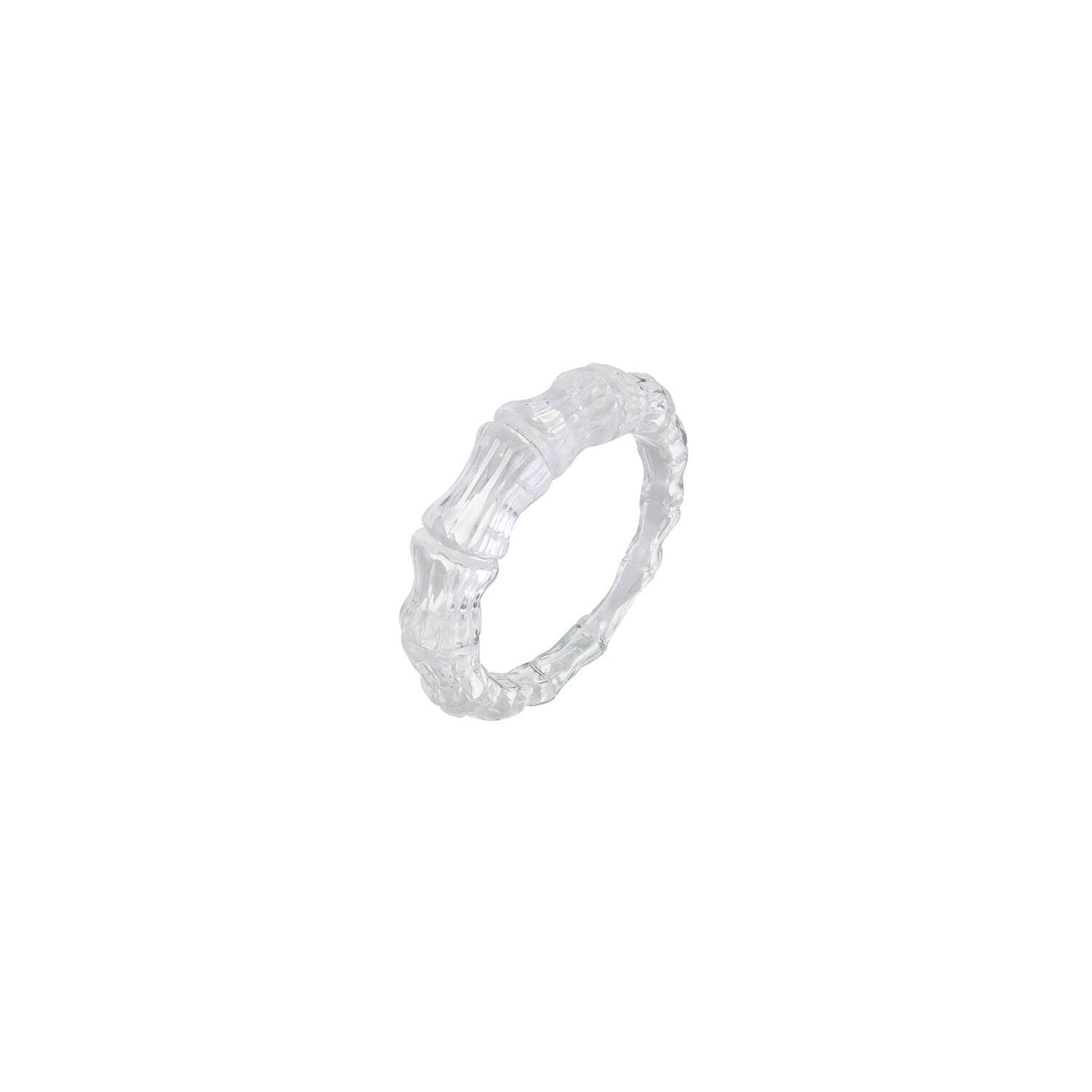 TEEK - Bamboo Lucite Rings JEWELRY TEEK GNH CLEAR
