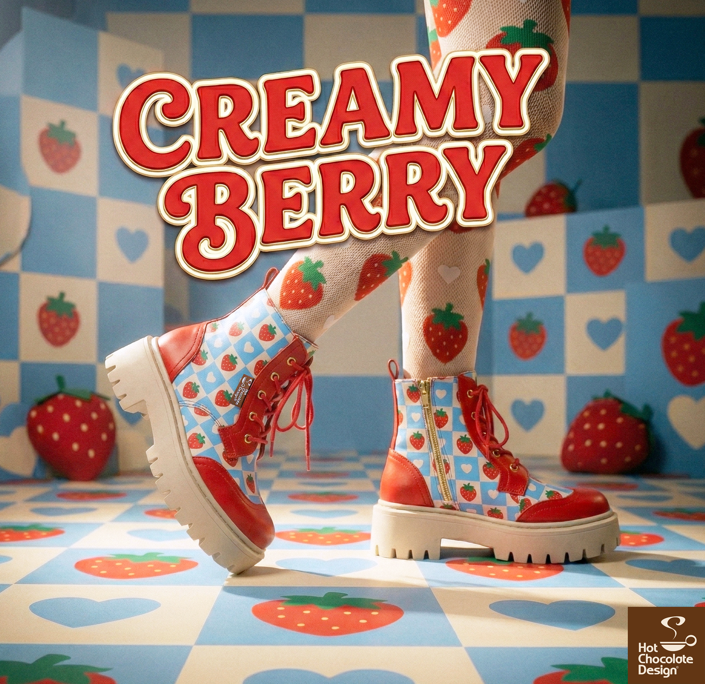 Creamy Berry Women's Boots Boots Hot Chocolate Design