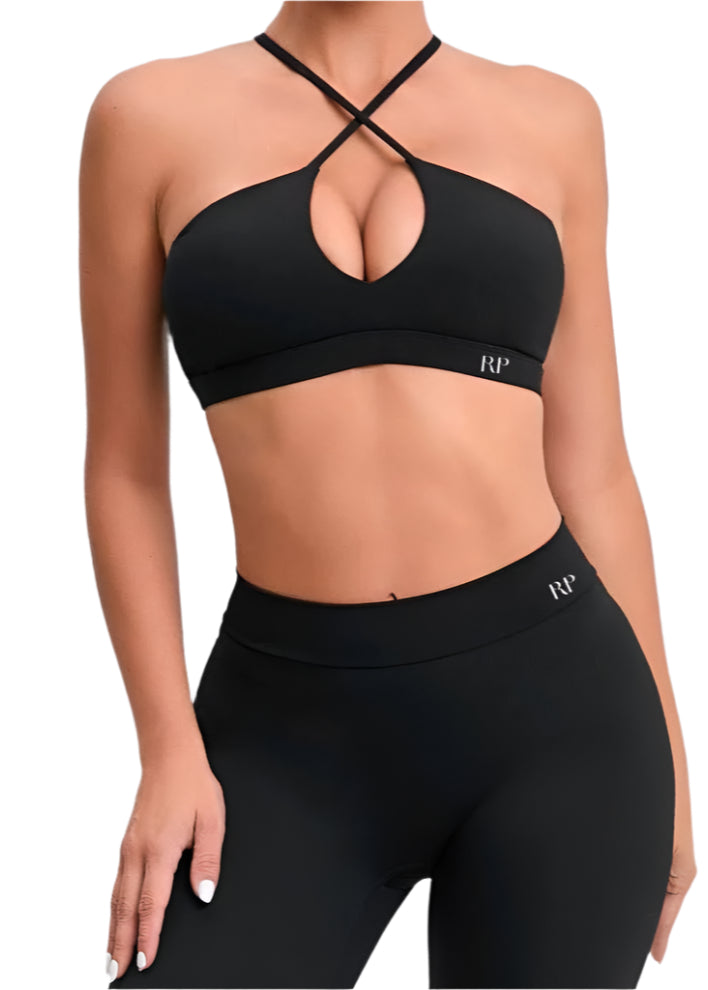 TEEK - Criss Cross Bra TOPS TEEK RP Large Black