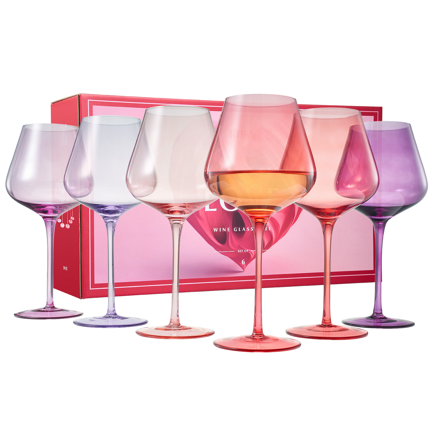 TEEK - Love Stemmed Wine Glassware Set HOME DECOR TEEK KS Colors of Love