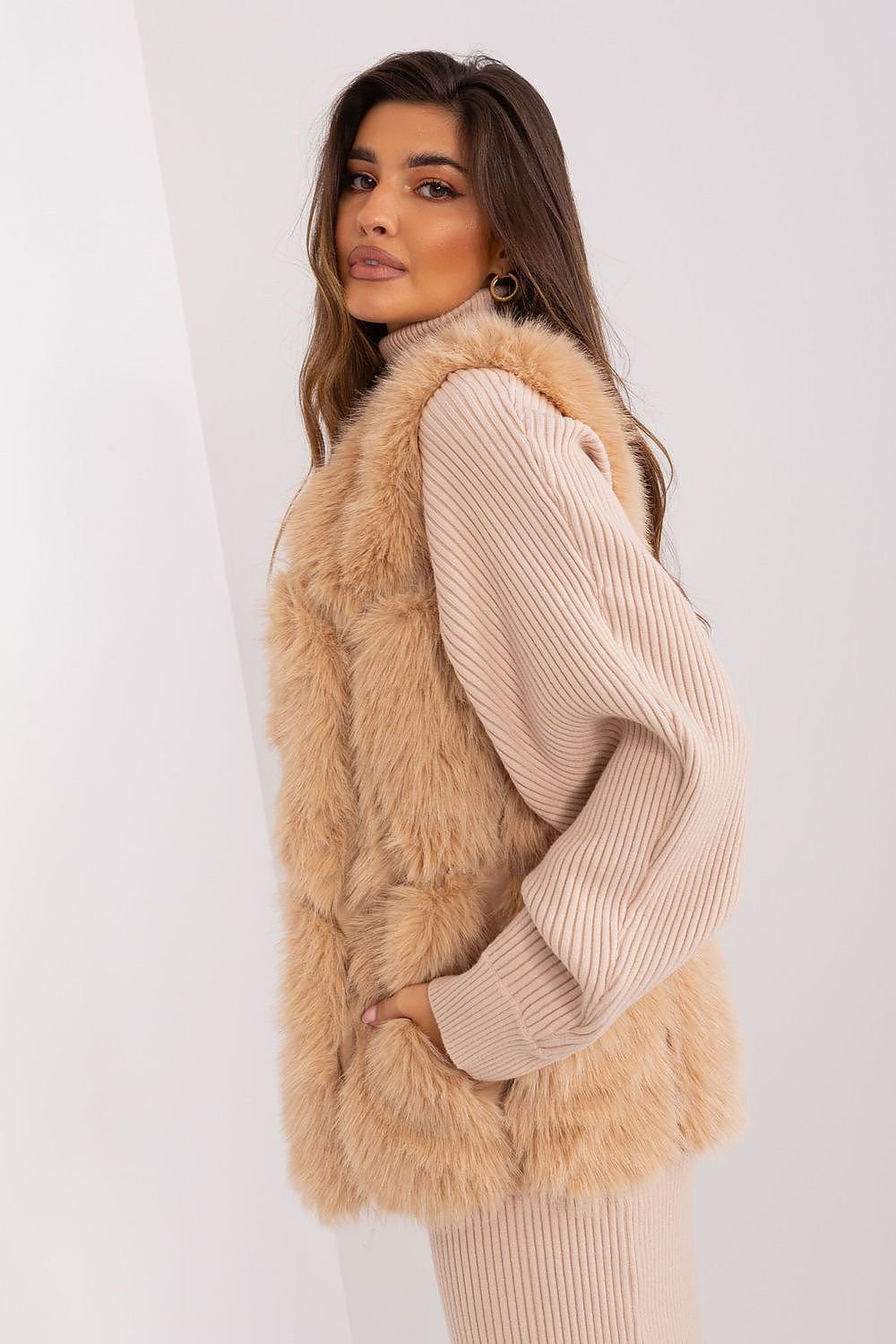 TEEK - Faux Fur Pocketed Gilet VEST TEEK MH   