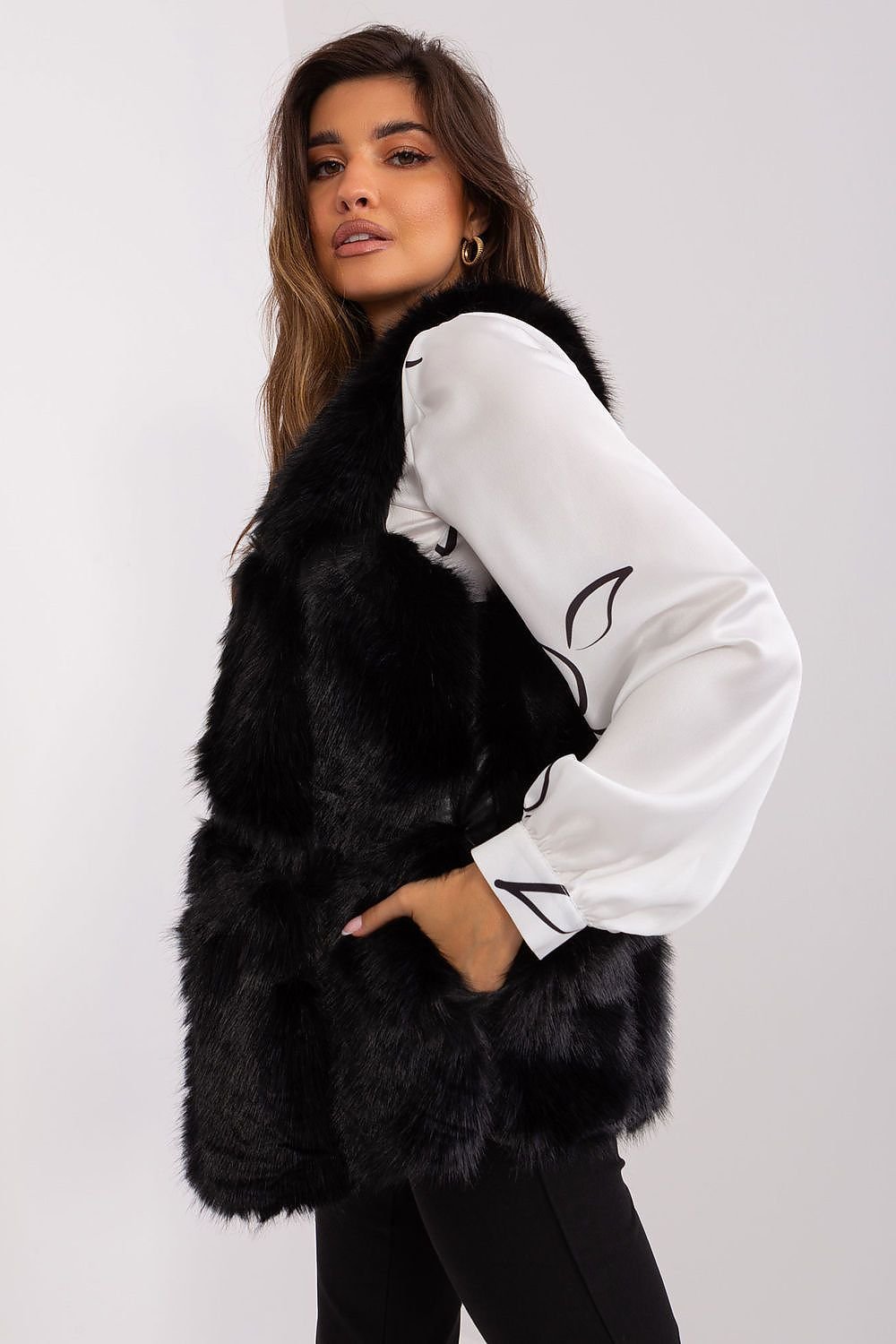 TEEK - Faux Fur Pocketed Gilet VEST TEEK MH   