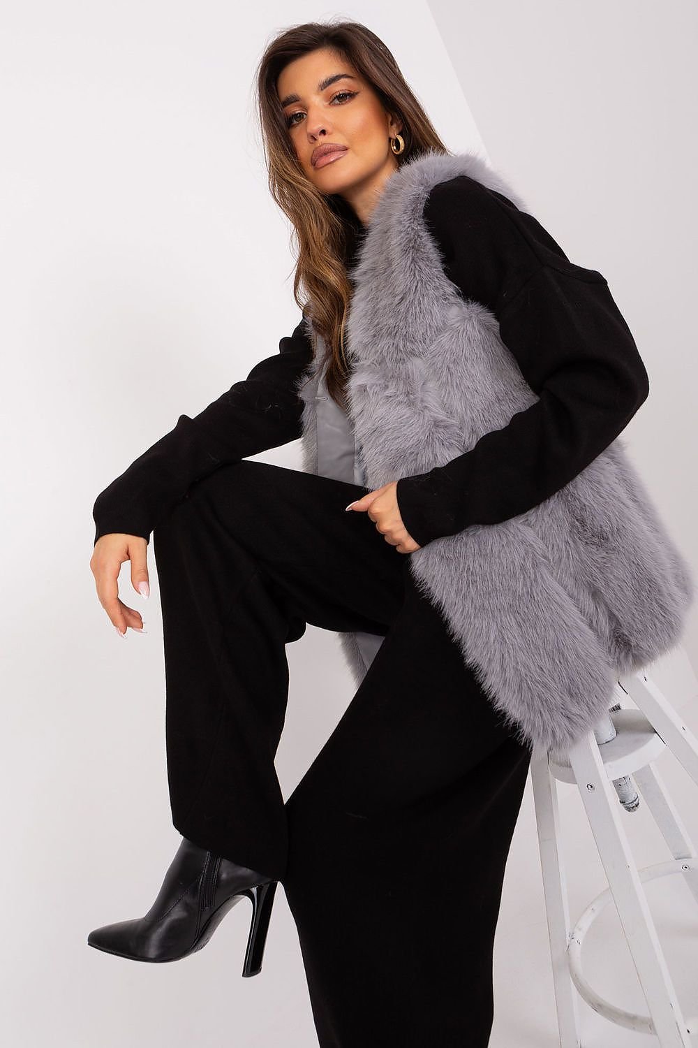 TEEK - Faux Fur Pocketed Gilet VEST TEEK MH   