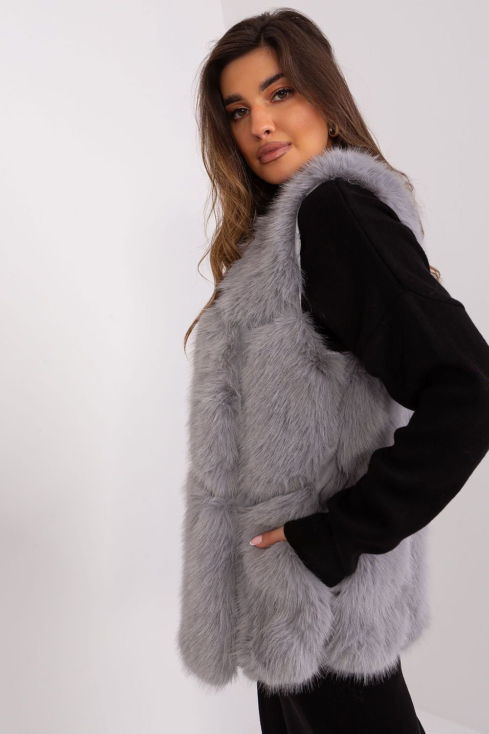 TEEK - Faux Fur Pocketed Gilet VEST TEEK MH   