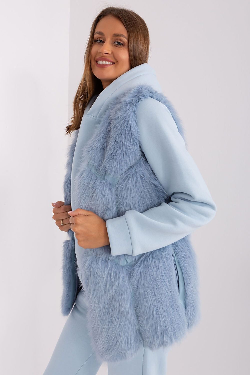 TEEK - Faux Fur Pocketed Gilet VEST TEEK MH   