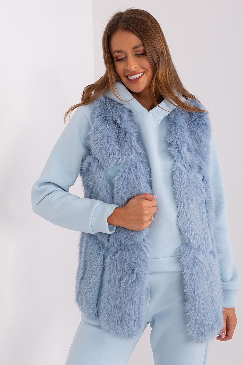 TEEK - Faux Fur Pocketed Gilet VEST TEEK MH   