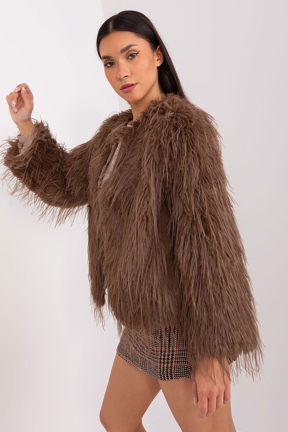 TEEK - Snuffle Faux Fluff Jacket JACKET TEEK MH brown S/M 