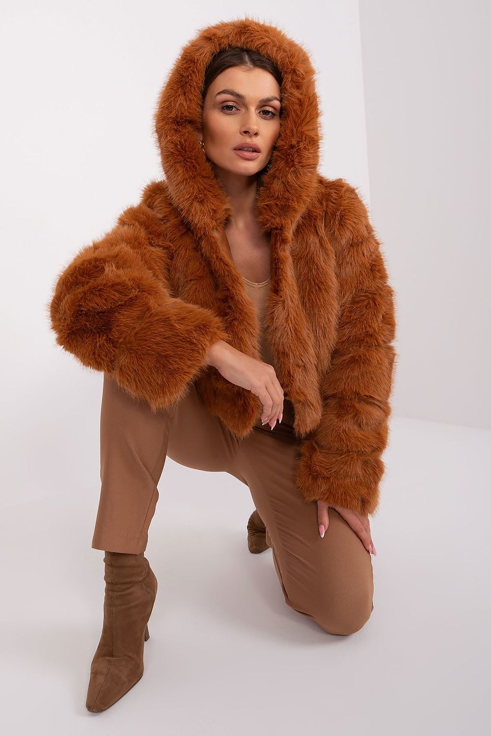 TEEK - Faux Furry Hooded Jacket JACKET TEEK MH   