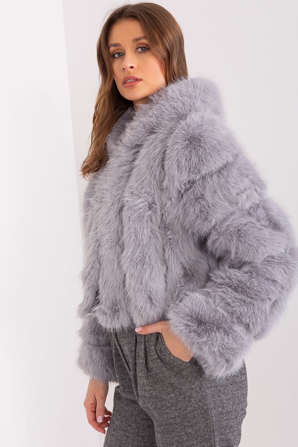 TEEK - Faux Furry Hooded Jacket JACKET TEEK MH   