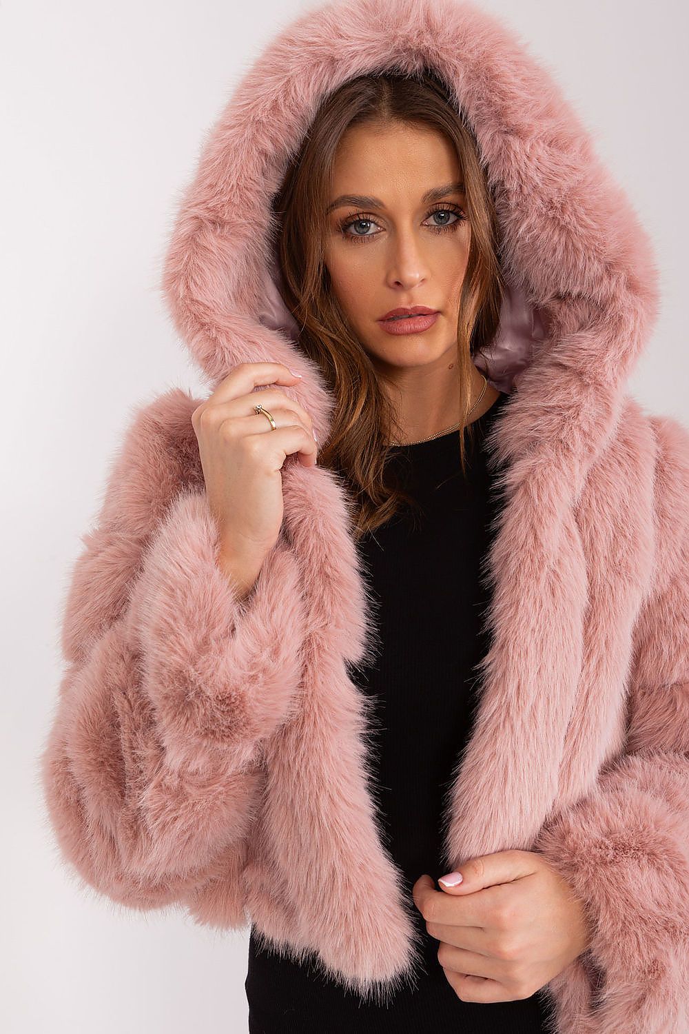 TEEK - Faux Furry Hooded Jacket JACKET TEEK MH   