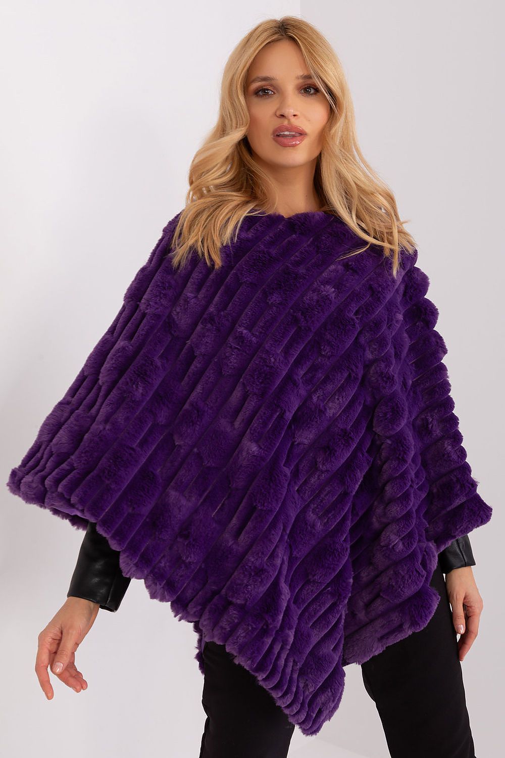 TEEK - Soft Plush Poncho SHAWL TEEK MH violet One Size 