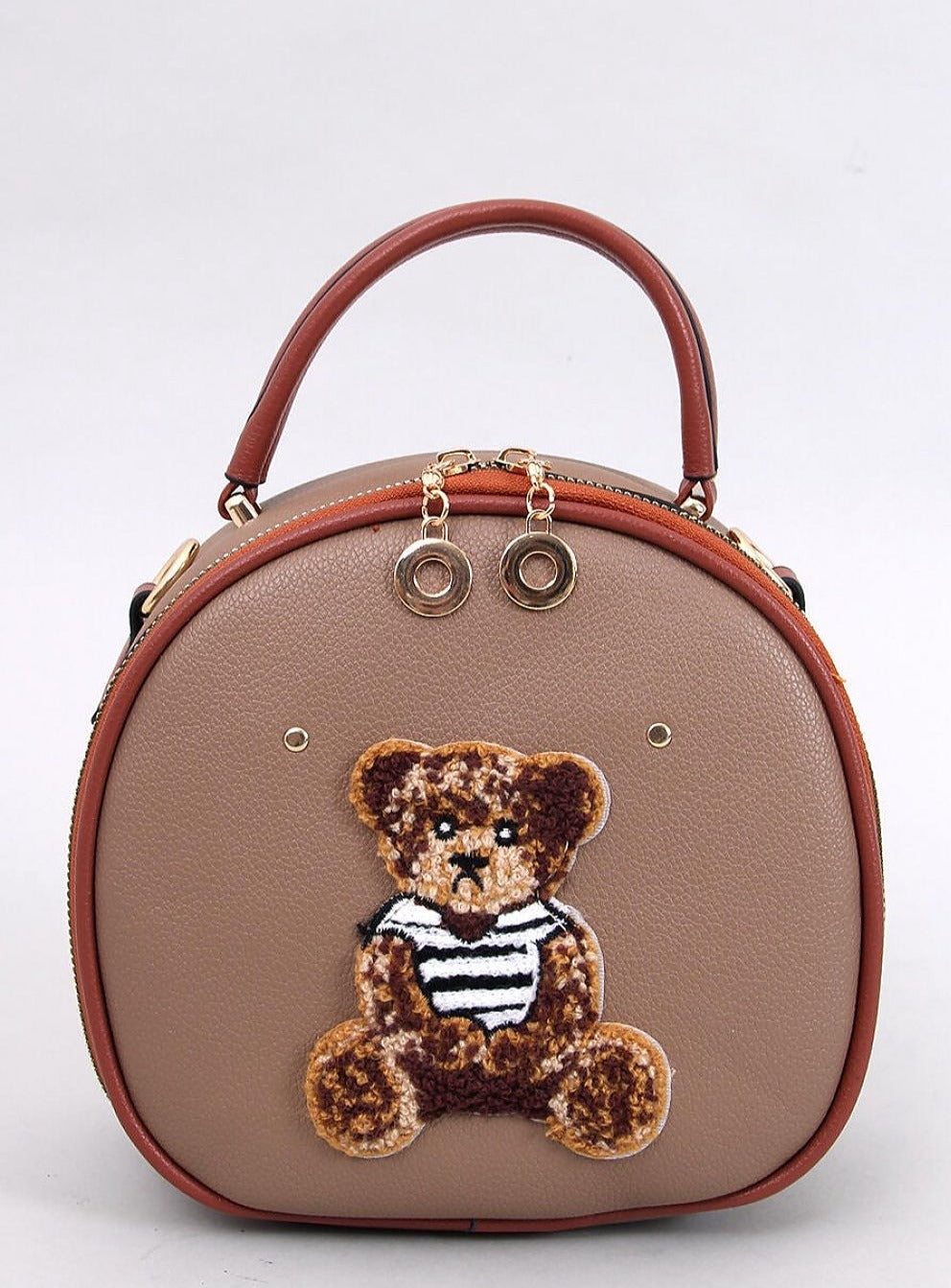 TEEK - Brown Sat Teddy Bear Messenger Bag BAG TEEK MH   