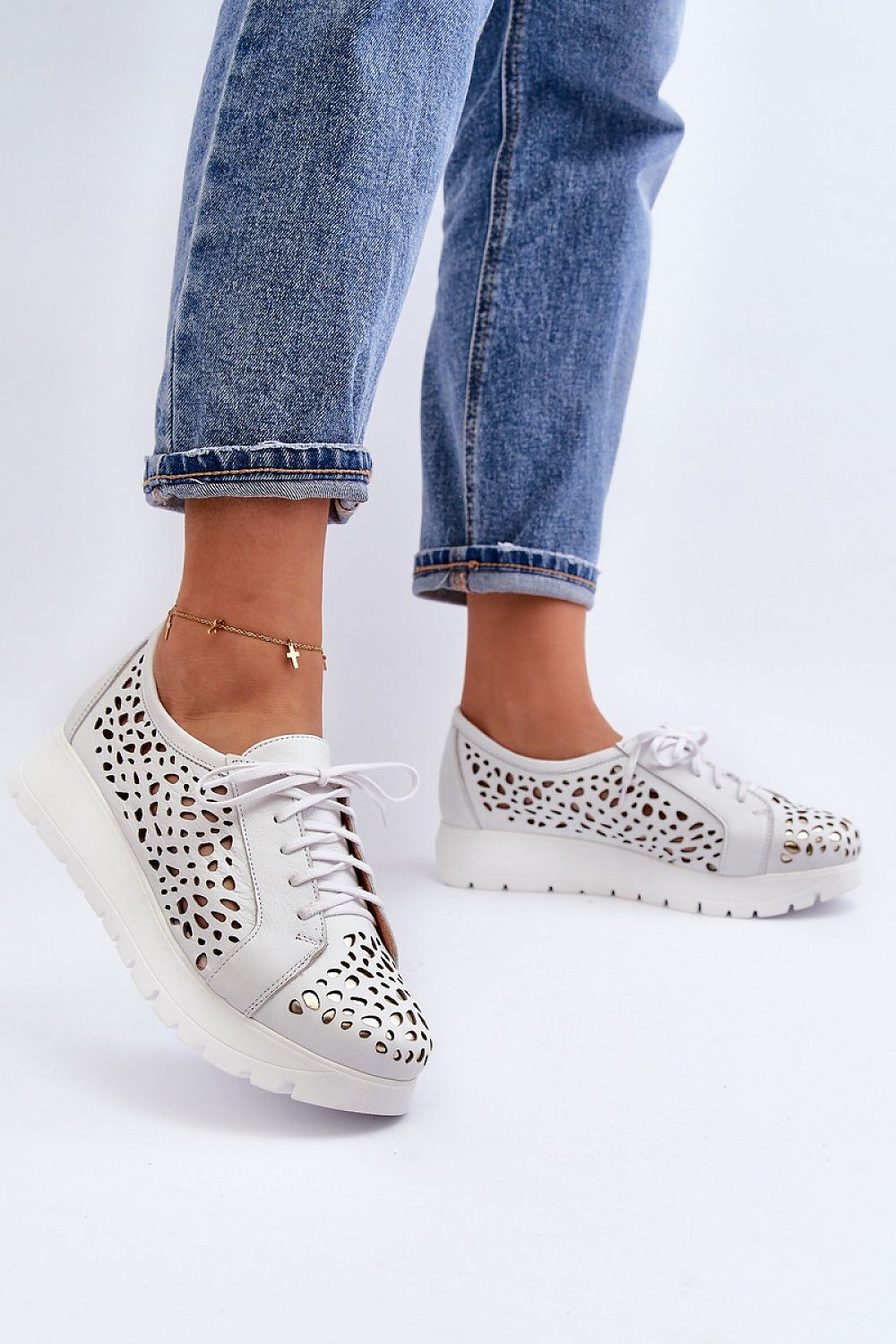 TEEK - Grey Mesh Laced Leather Low Shoes SHOES TEEK MH   
