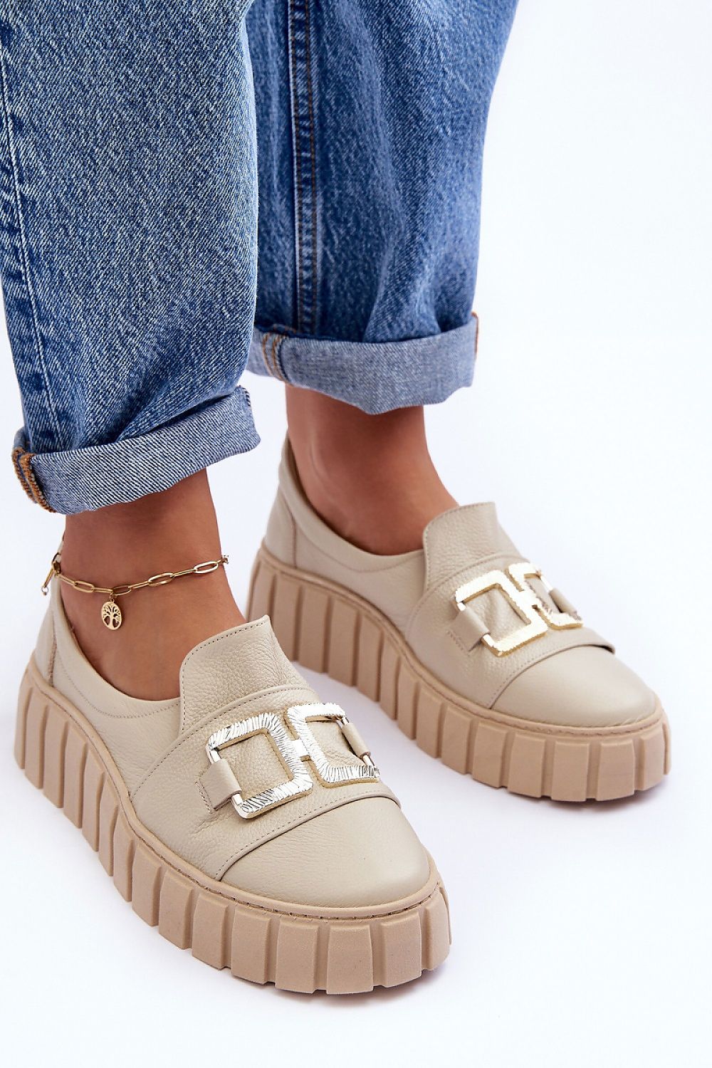 TEEK - Link Textured Platform Textured Loafer Shoes SHOES TEEK MH   