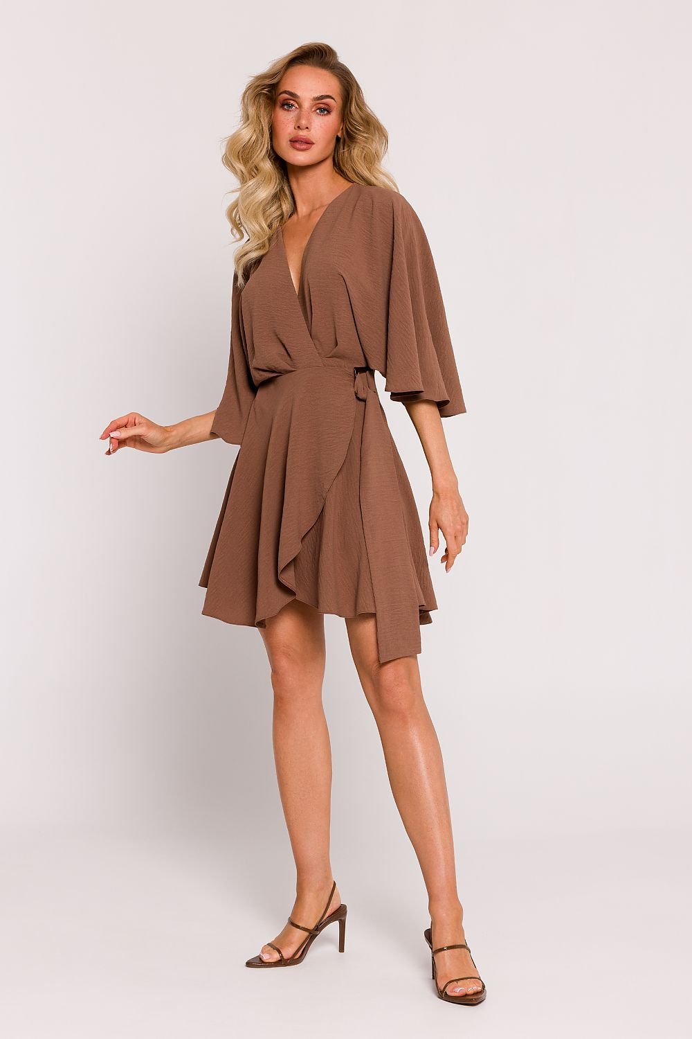 TEEK - Flowy V-Neck Wrapped Belted Dress DRESS TEEK MH   