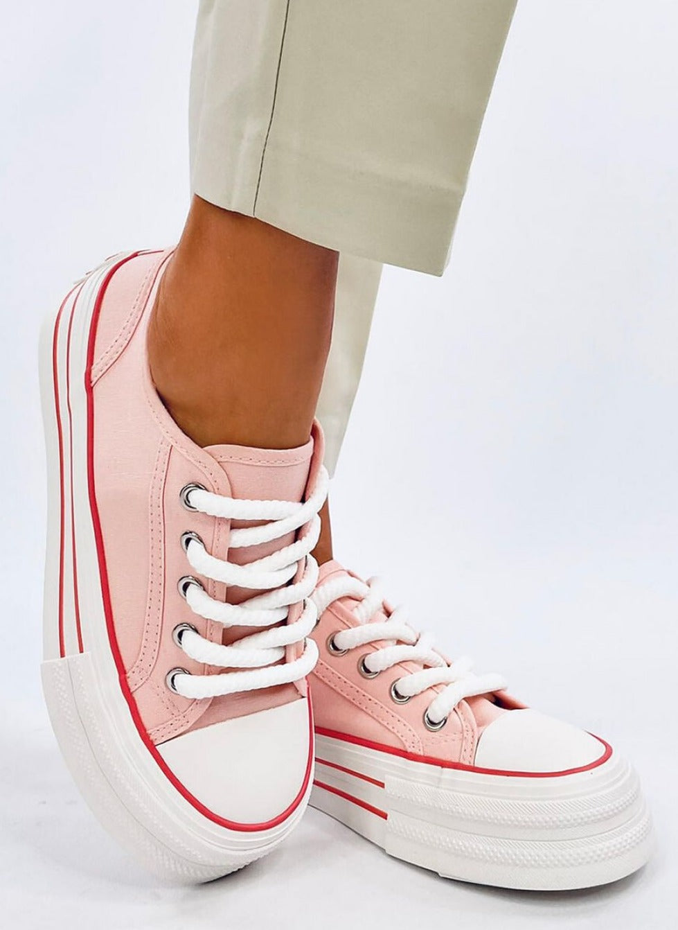 TEEK - Pink Platform Classic Sneakers SHOES TEEK MH   