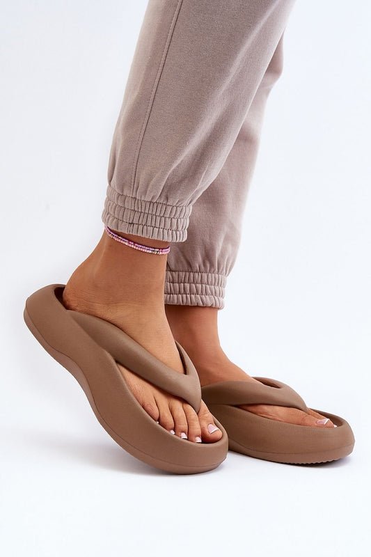 Japanese flip-flops  Step in style brown 36/37 