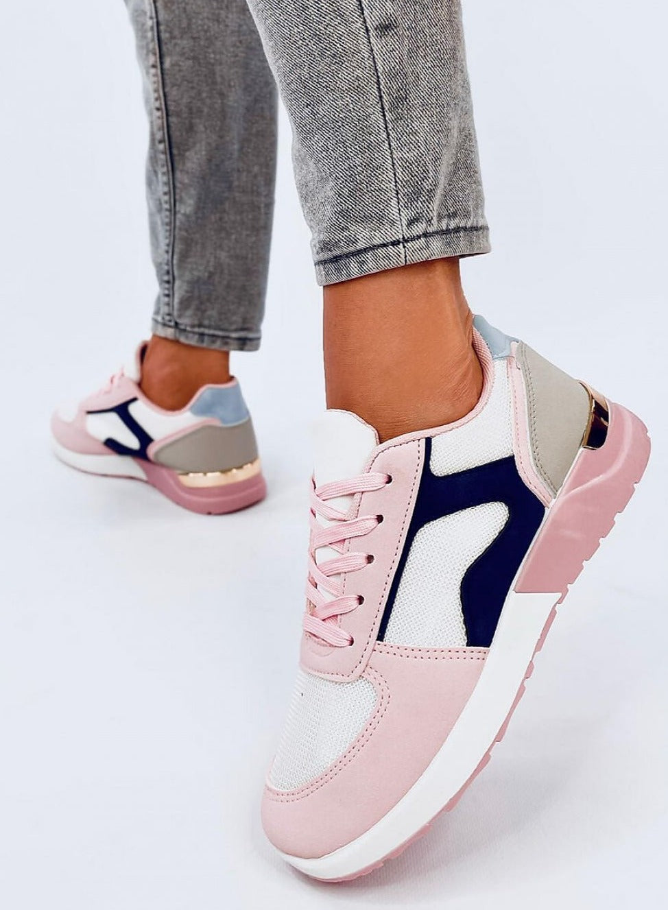TEEK - Blue Pink Pedaled Sneakers SHOES TEEK MH   