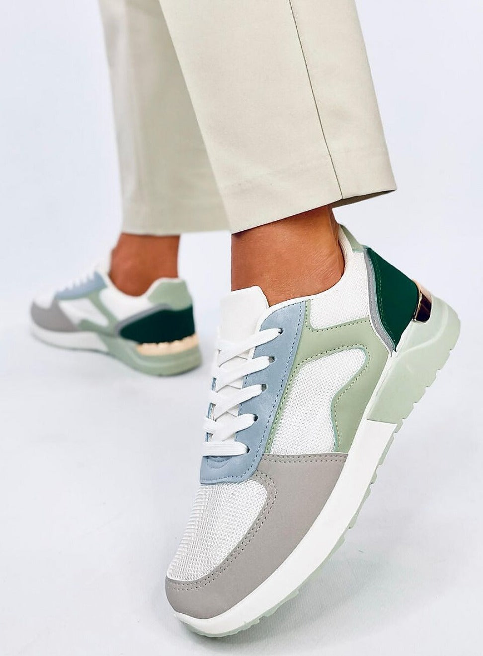 TEEK - Green Blue Pedaled Sneakers SHOES TEEK MH   