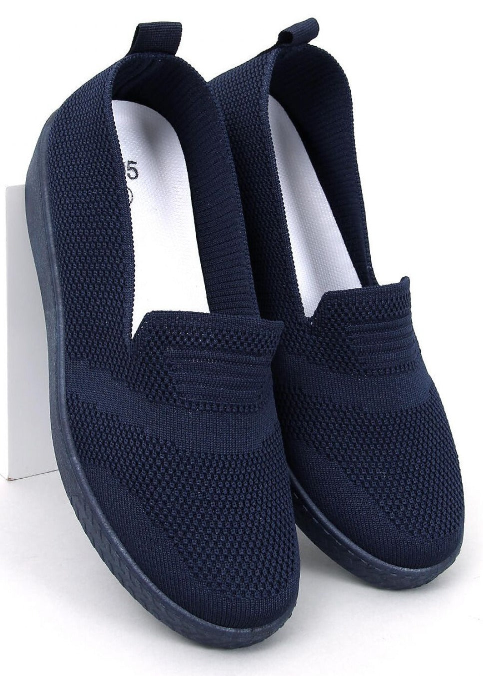 TEEK - Navy Blue Slip-On Fabric Loafers SHOES TEEK MH   