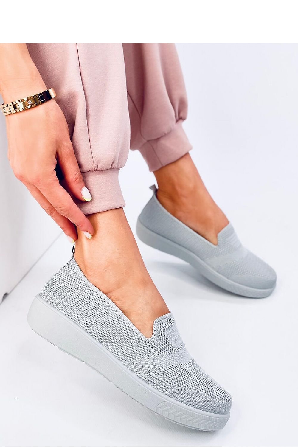 TEEK - Grey Slip-On Fabric Loafers SHOES TEEK MH 6  