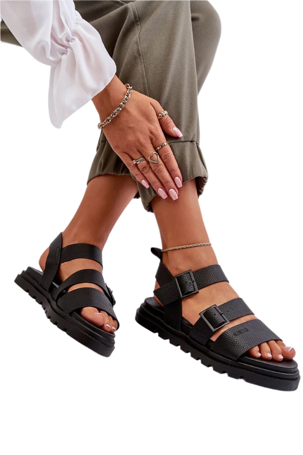 TEEK - Tri-Band Platform Sandals SHOES TEEK MH   