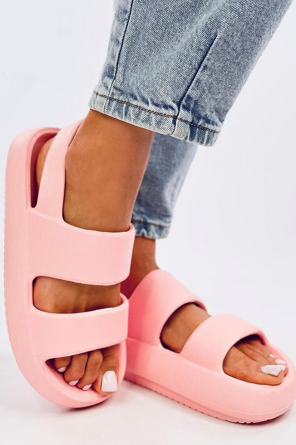 TEEK - Pink Rubber Strapped Sandals SHOES TEEK MH   