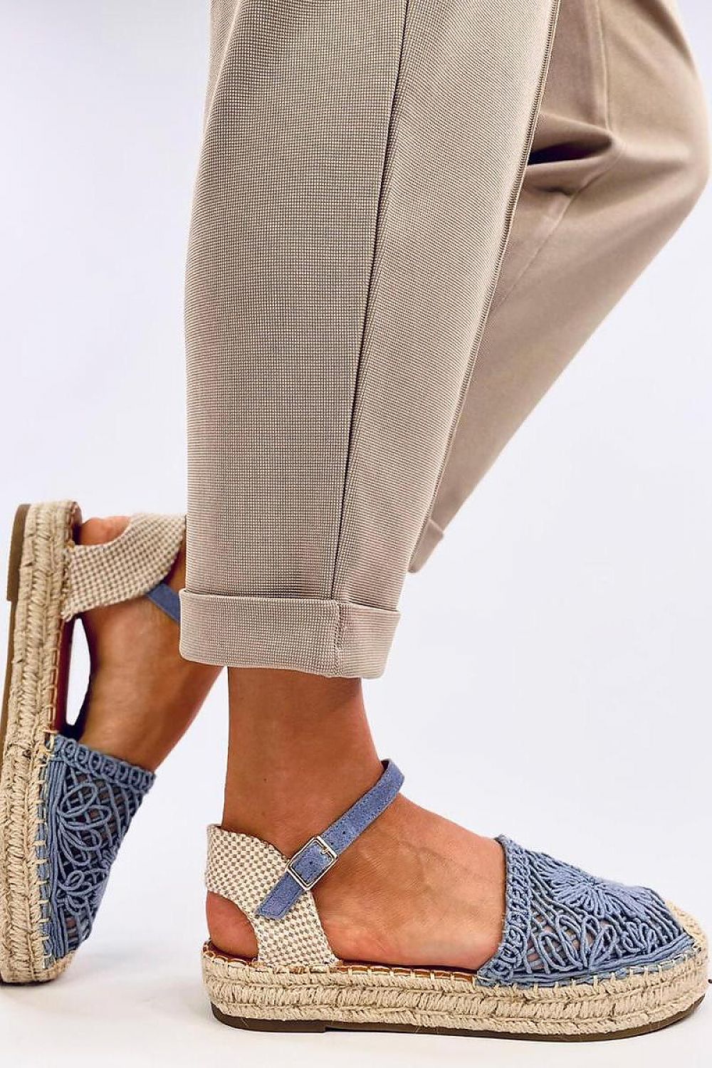 TEEK - Blue Bloom Knit Espadrilles Sandals SHOES TEEK MH   