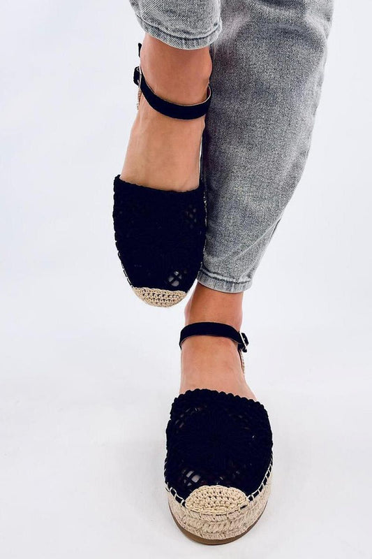 TEEK - Black Bloom Knit Espadrilles Sandals SHOES TEEK MH   
