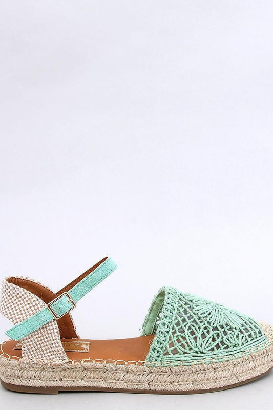 TEEK - Green Bloom Knit Espadrilles Sandals SHOES TEEK MH 6.5  
