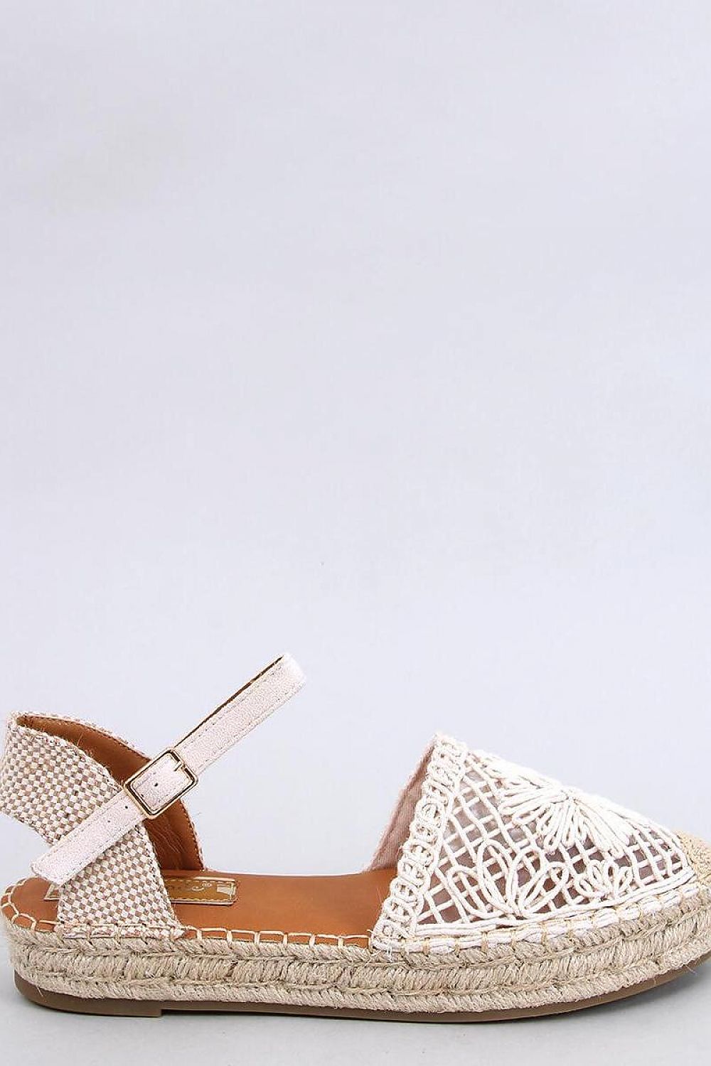 TEEK - Beige Bloom Knit Espadrilles Sandals SHOES TEEK MH 6.5  