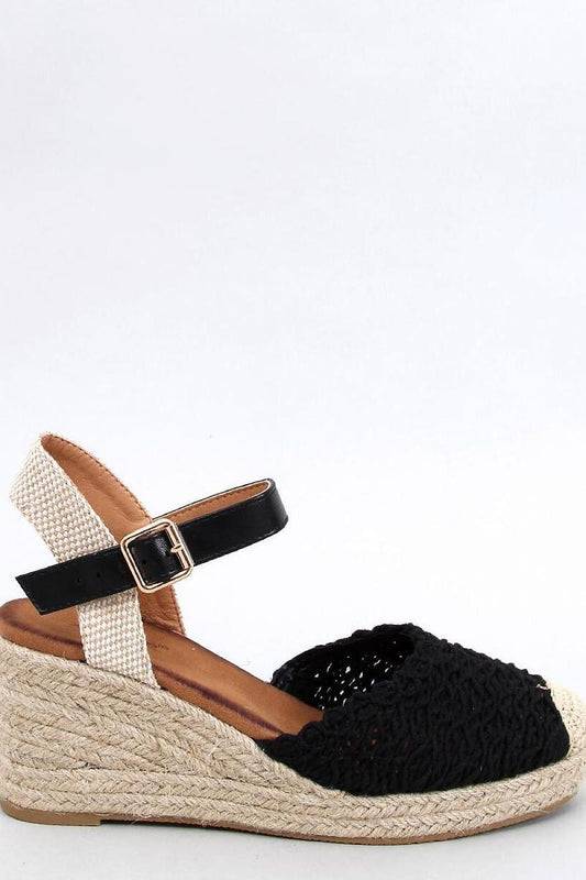 TEEK - Black Knitted Buskin Espadrille Sandals SHOES TEEK MH 6  