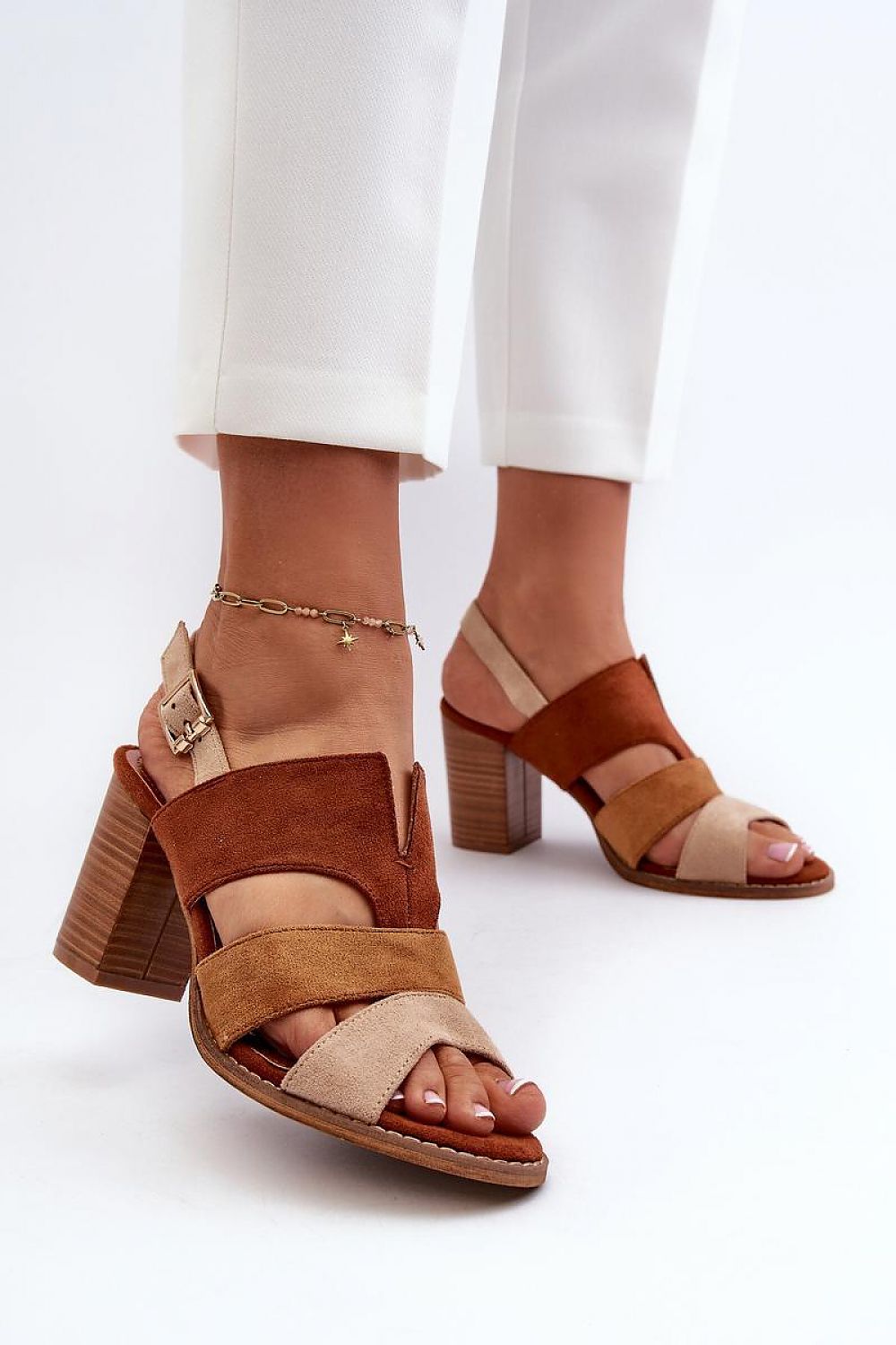 TEEK - Eco-Suede Shade Heel Sandals SHOES TEEK MH   