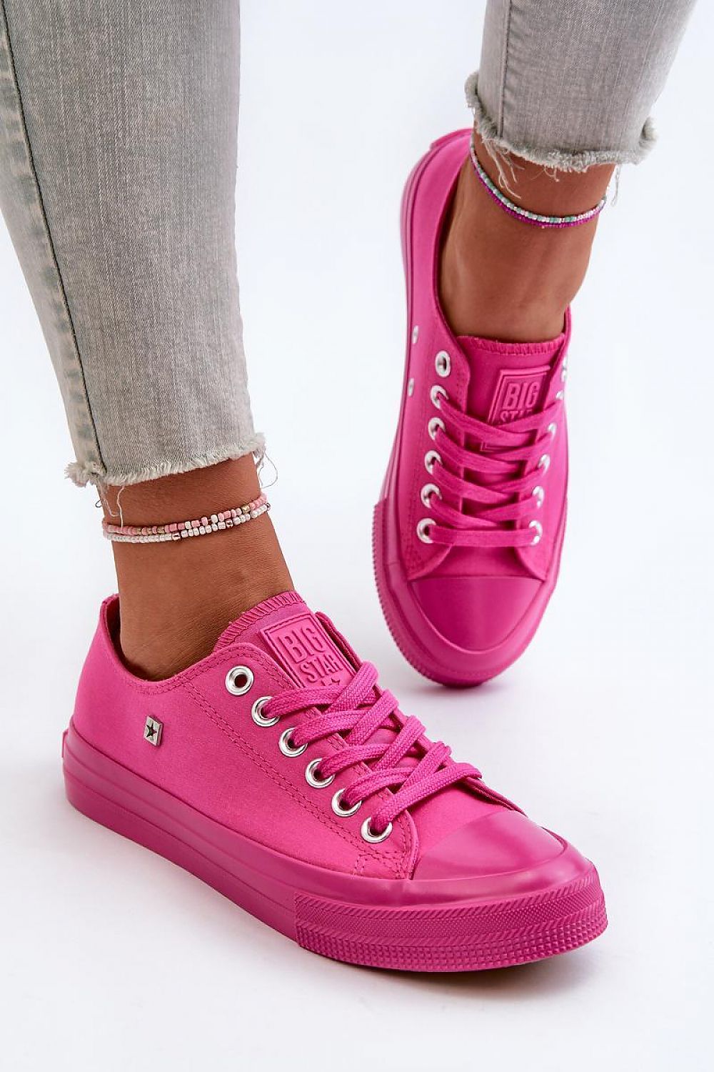 TEEK - Pink Lace BG Sneakers SHOES TEEK MH 6.5  