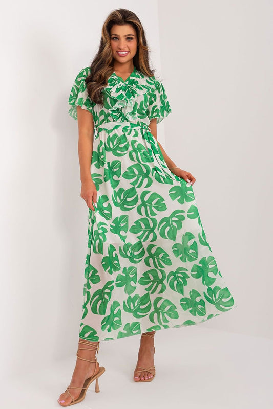 TEEK - Flowing Leaves Dress DRESS TEEK MH green One Size 