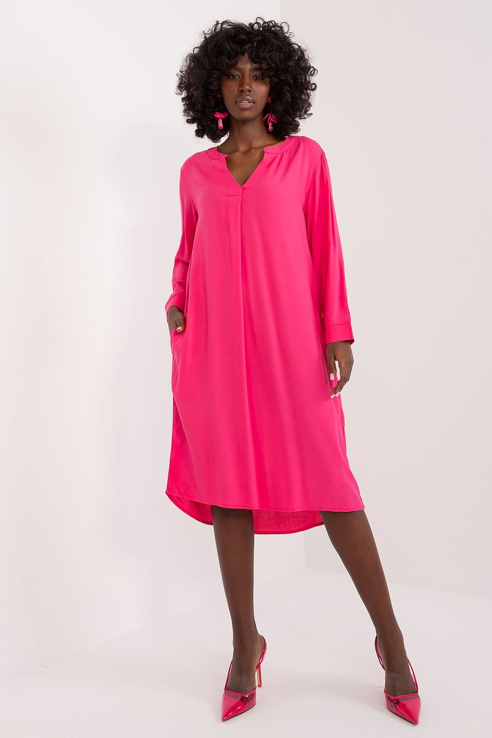 TEEK - Diligent V-Neck Daydress DRESS TEEK MH pink S 