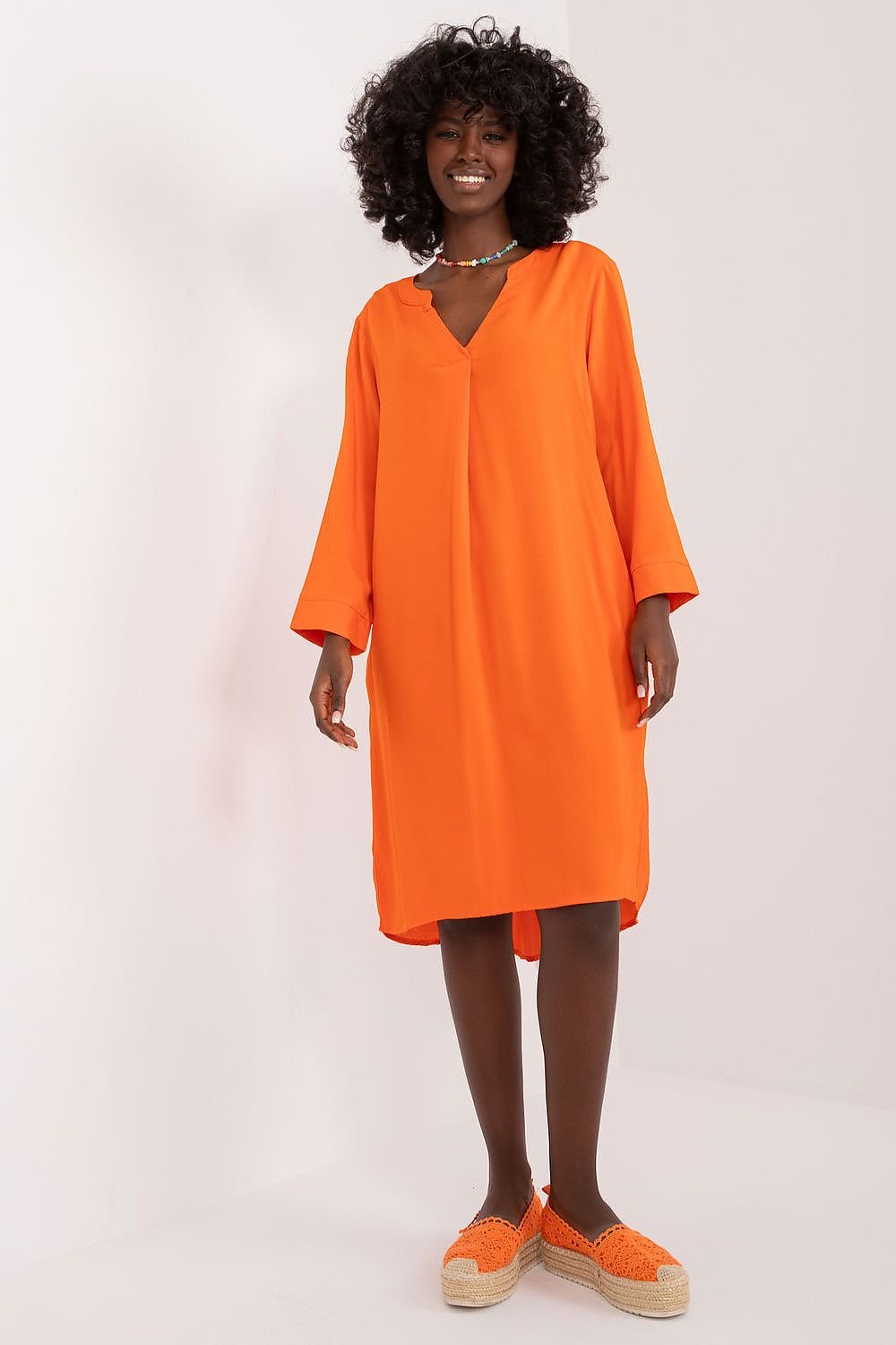 TEEK - Diligent V-Neck Daydress DRESS TEEK MH orange S 