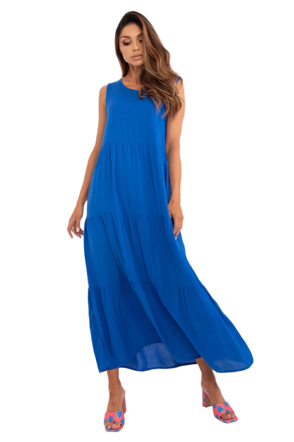 TEEK - Breezy Tier Sleeveless Daydress DRESS TEEK MH blue S 