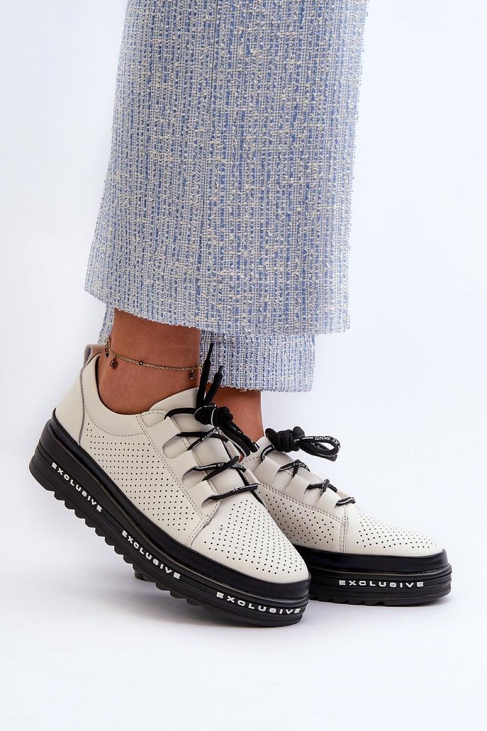 TEEK - Exclusive Pinhole Low Platform Womens Shoes SHOES TEEK MH 6.5  