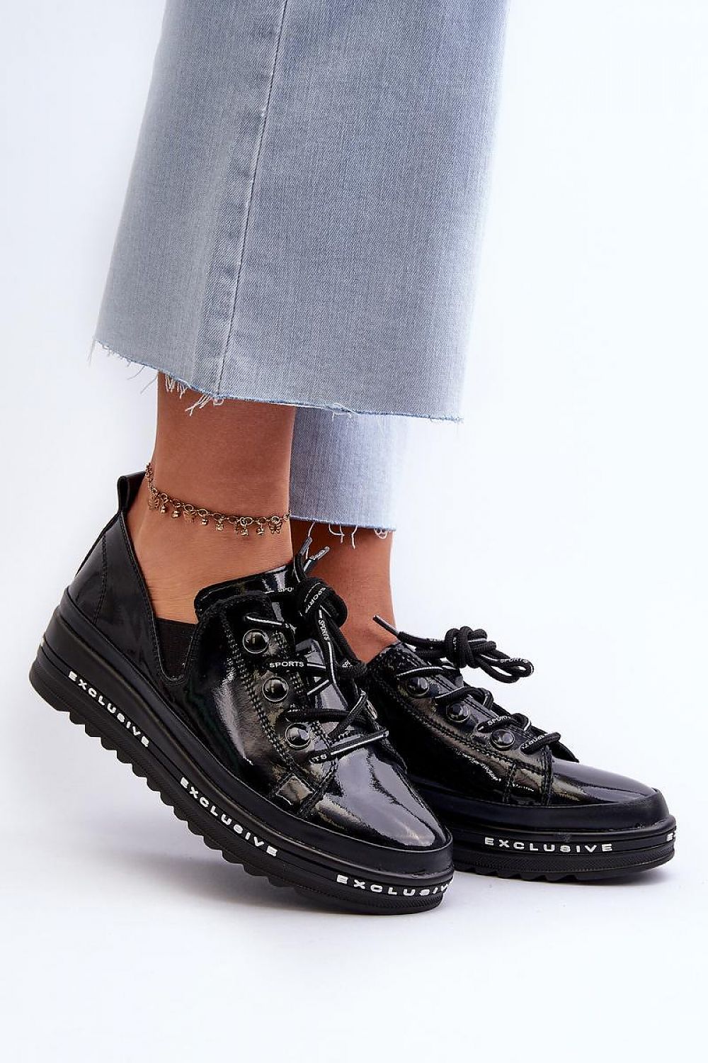 TEEK - Exclusive Patent Leather Platform Womens Shoes SHOES TEEK MH black 6.5 