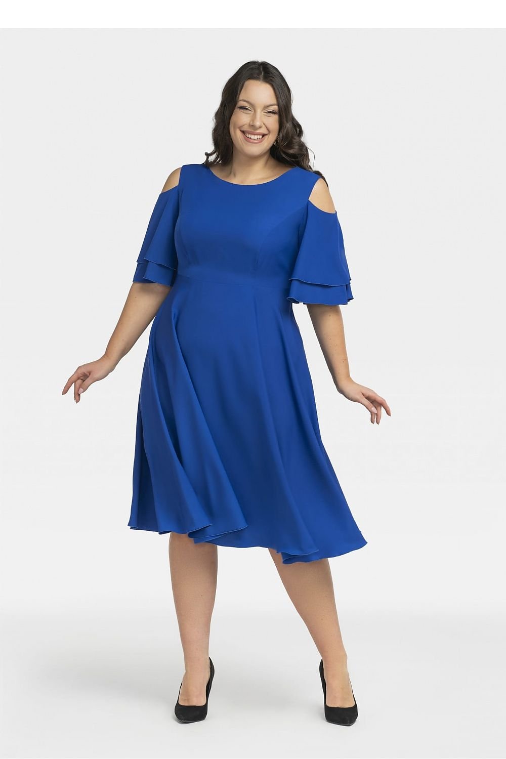 TEEK - Plus Size Peep Shoulder Dress DRESS TEEK MH   