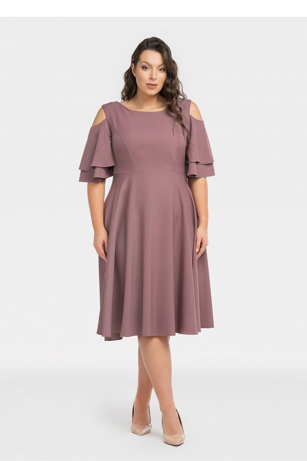 TEEK - Plus Size Peep Shoulder Dress DRESS TEEK MH   