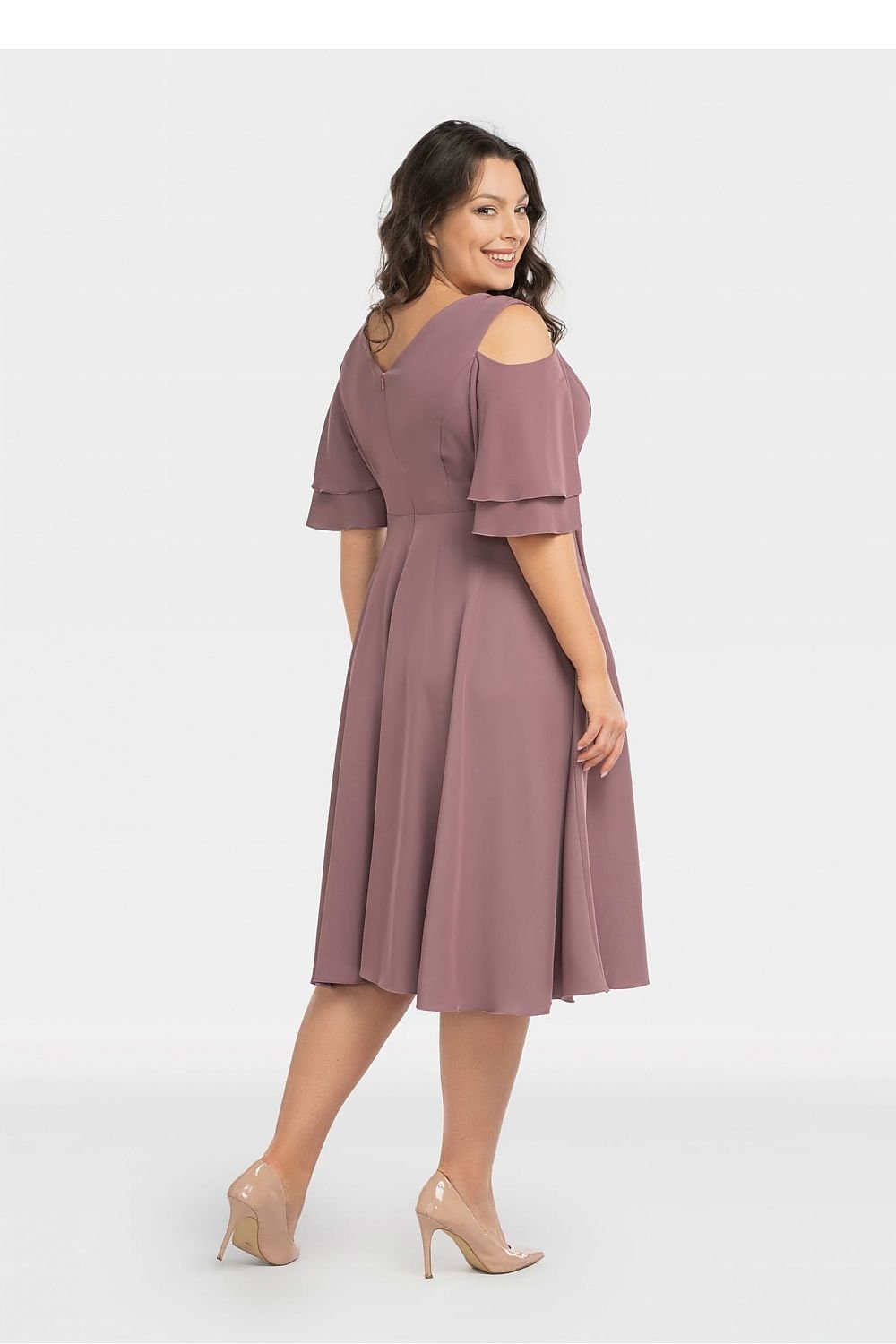 TEEK - Plus Size Peep Shoulder Dress DRESS TEEK MH   