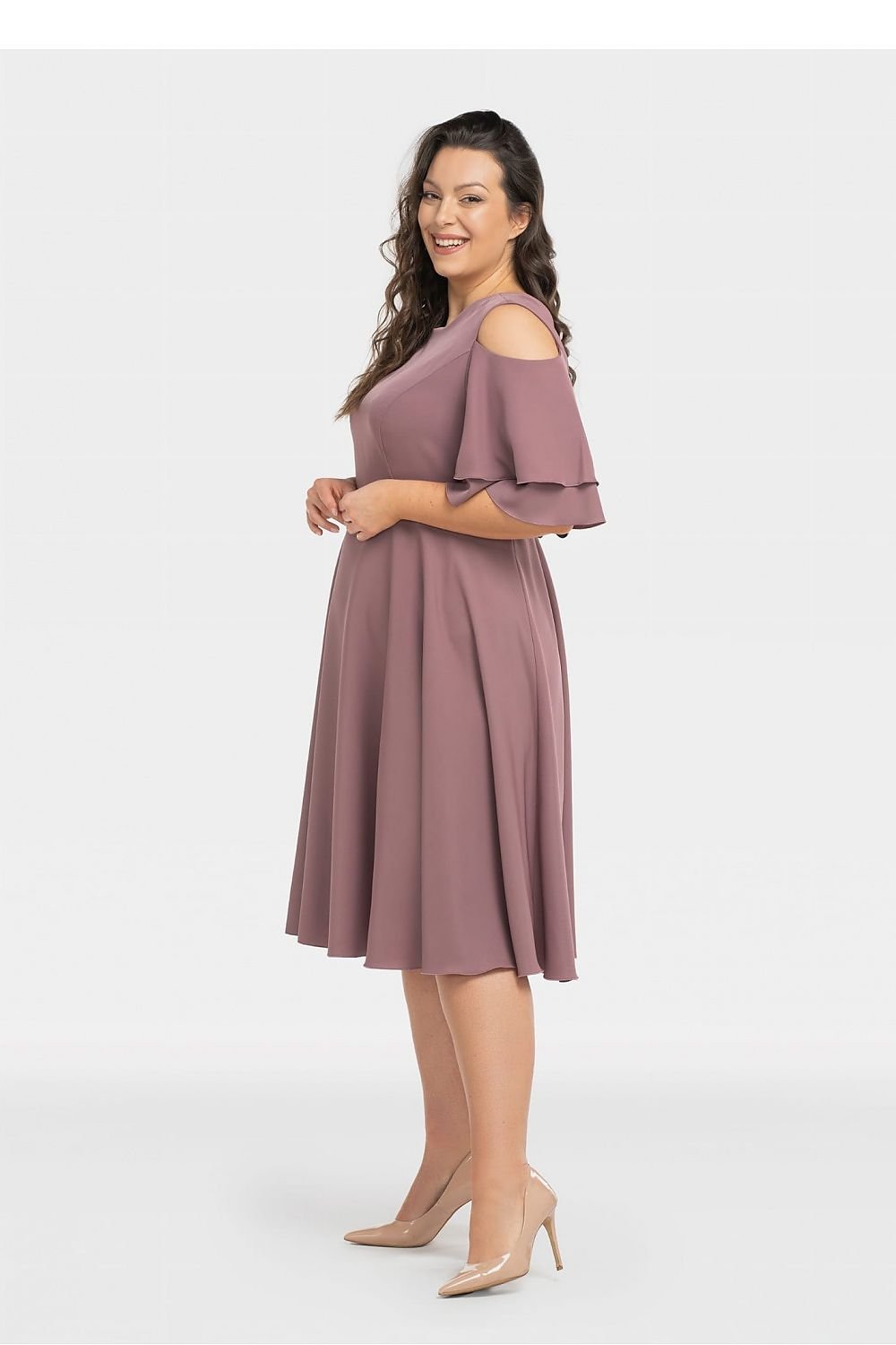 TEEK - Plus Size Peep Shoulder Dress DRESS TEEK MH   