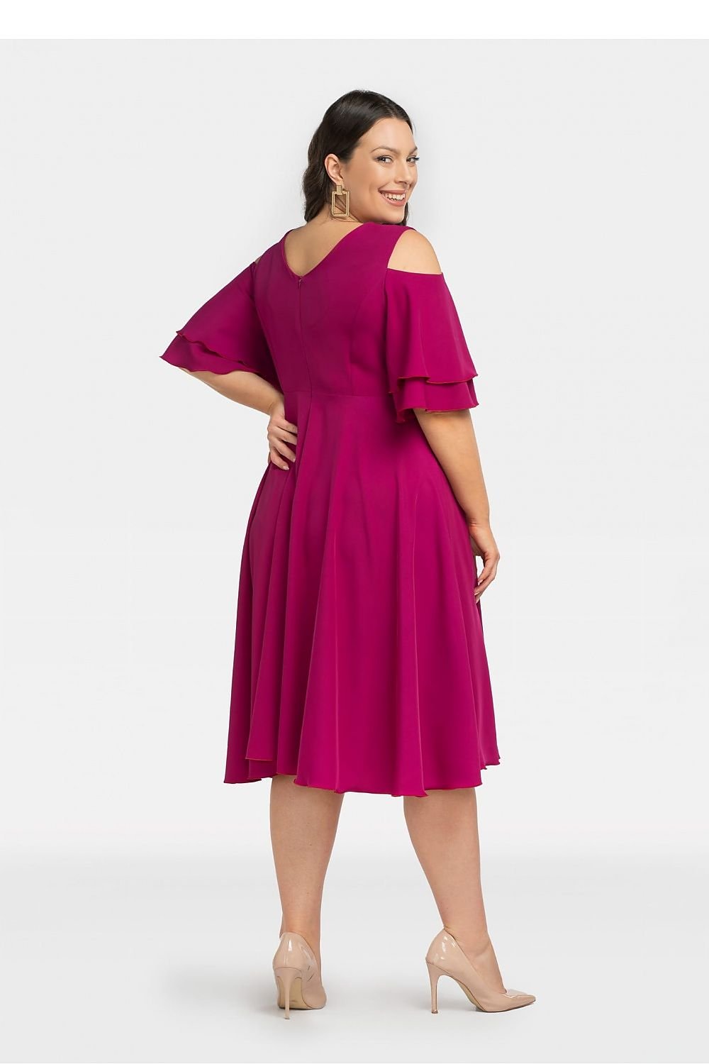 TEEK - Plus Size Peep Shoulder Dress DRESS TEEK MH   