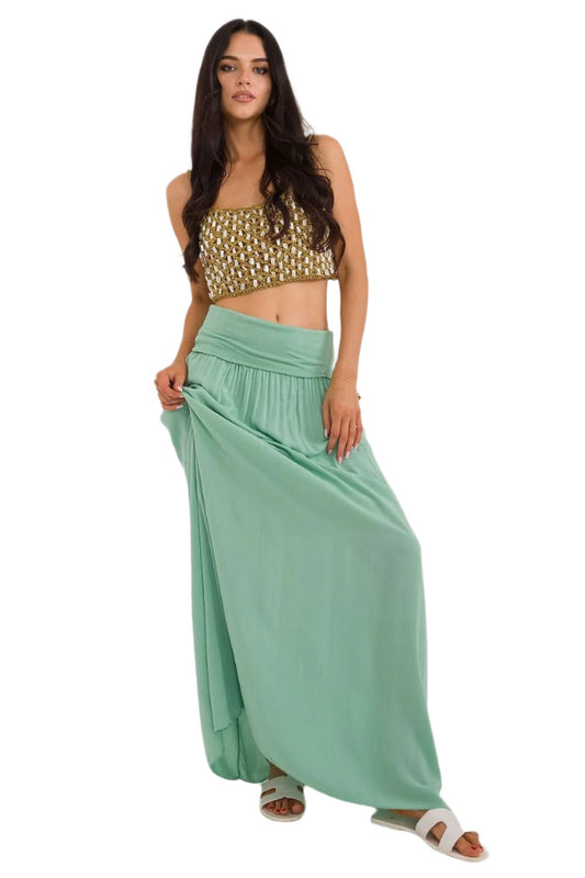 TEEK - Long Line Skirt Dress DRESS TEEK MH green S 