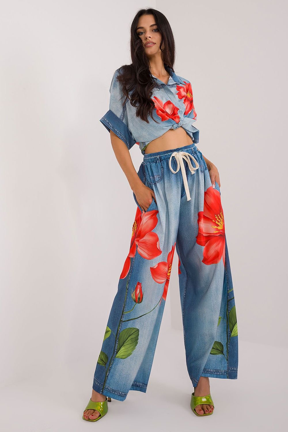 TEEK - Drawstring Waist Paradise Pants PANTS TEEK MH blue 2 One Size 